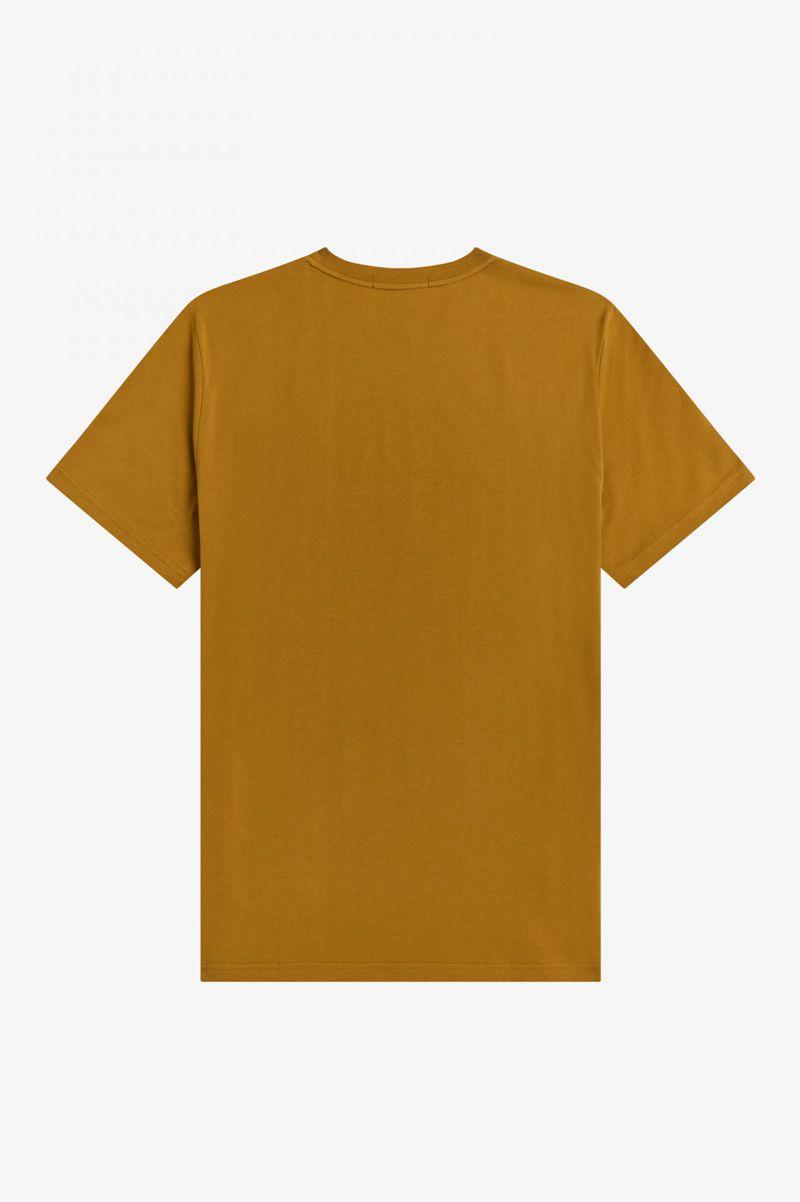 Camel Fred Perry Embroidered Men's T Shirts | PH 1646ILHS